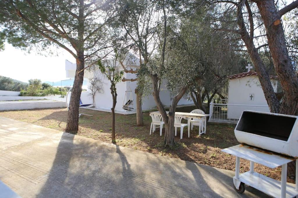 White Villa In Olive Trees And Seaview To Panagia Almiropótamos 외부 사진