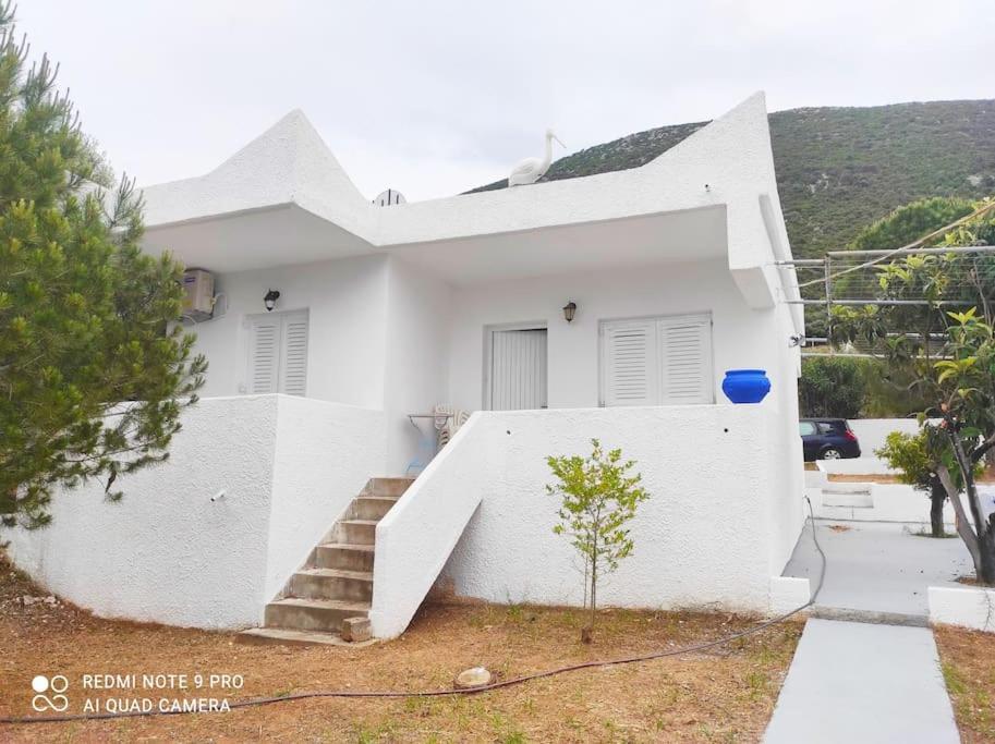 White Villa In Olive Trees And Seaview To Panagia Almiropótamos 외부 사진