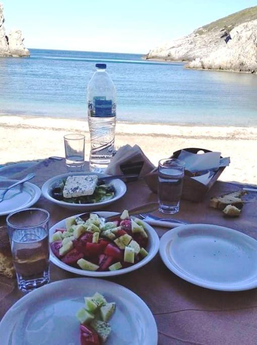 White Villa In Olive Trees And Seaview To Panagia Almiropótamos 외부 사진