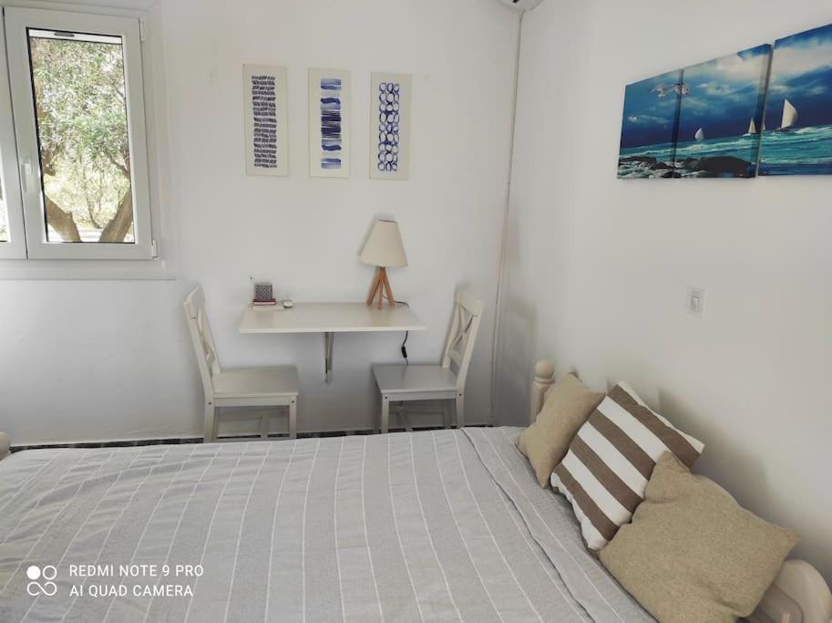 White Villa In Olive Trees And Seaview To Panagia Almiropótamos 외부 사진