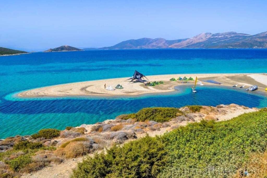 White Villa In Olive Trees And Seaview To Panagia Almiropótamos 외부 사진